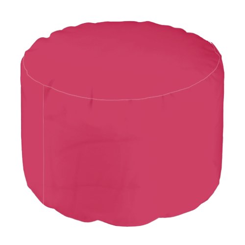 Crimson Glory Solid Color Pouf