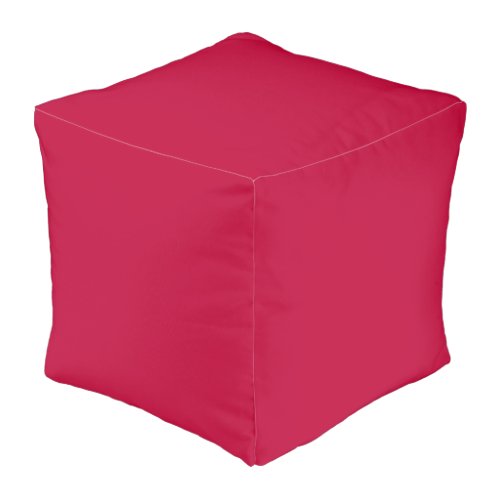 Crimson Glory Solid Color Pouf