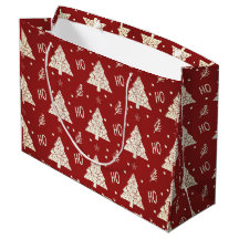 Crimson & Gold Christmas gift Bag