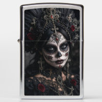 Crimson Gothic Calavera – Black Rose