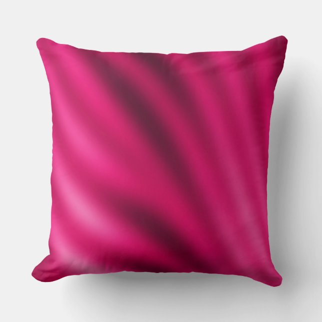 Crimson Gradient Abstract Throw Pillow (Front)