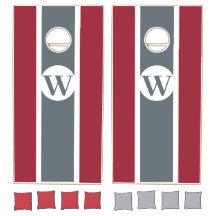Crimson & Gray College Team Monogram