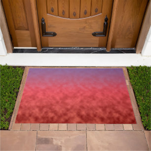 Crimson Haze at Dusk Doormat