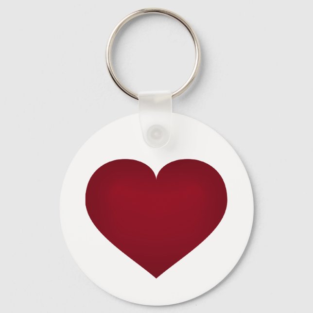 Crimson heart keychain (Front)