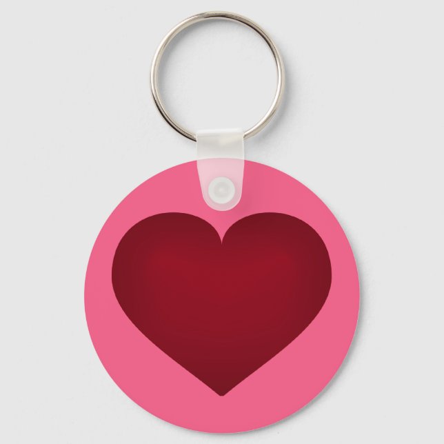 Crimson heart keychain (Front)