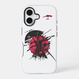 Crimson Honor: Samurai Warrior iPhone 16 Case