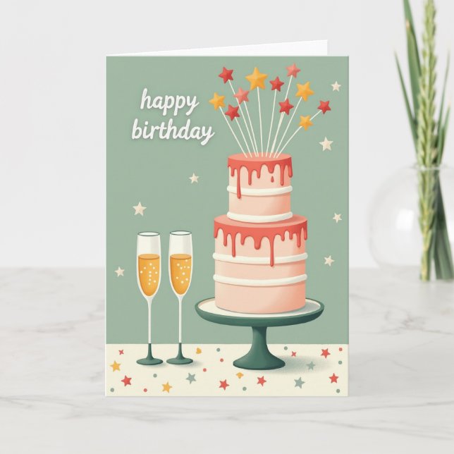 Crimson Icing Birthday Card (Front)