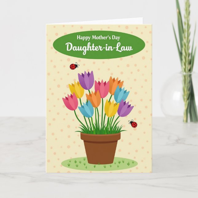 Crimson Insects Mothers Card (Front)