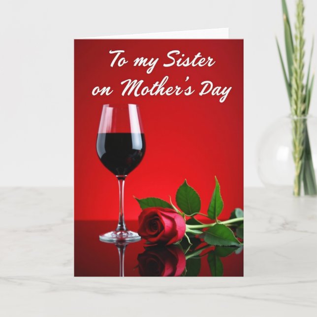 Crimson Kiss Mothers Day Card (Front)
