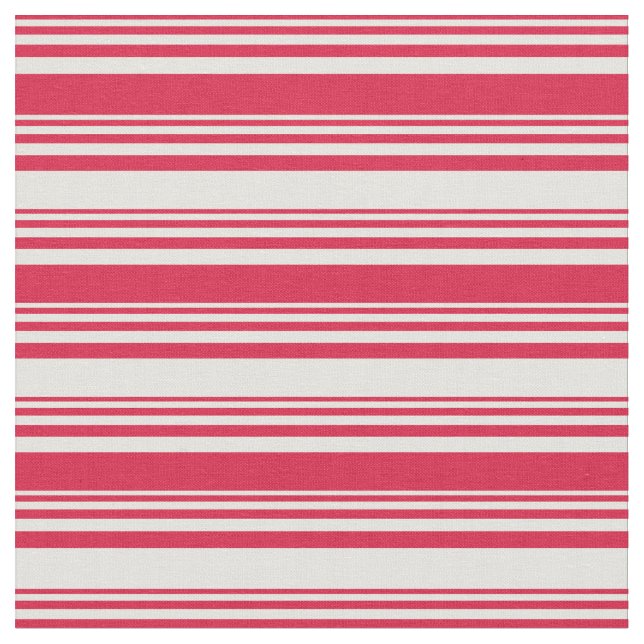 Crimson & Light Yellow Pattern Fabric (Close Up)