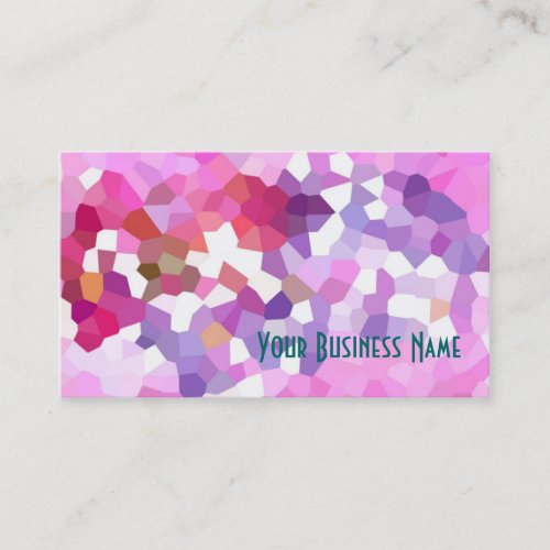 Crimson Lilac Pink Abstract Business Card