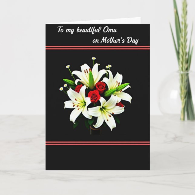 Crimson Lines Mothers Day Card (Front)