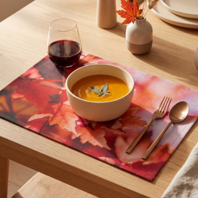 Crimson Maple Reverie Cloth Placemat (Creator Uploaded)