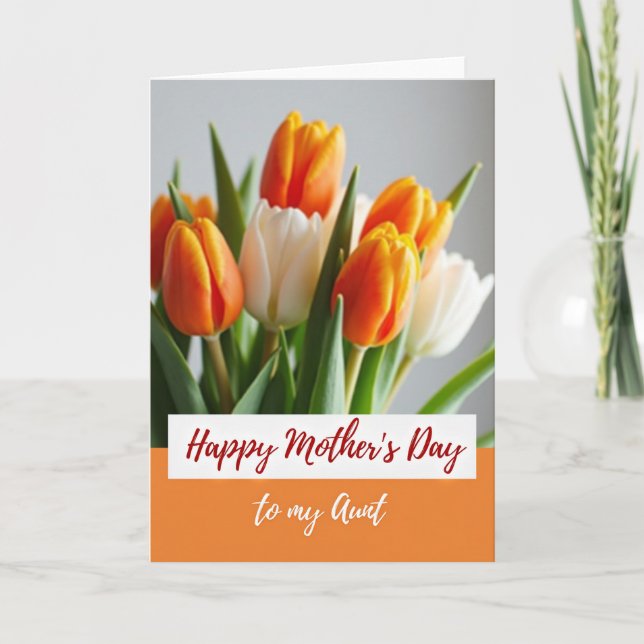 Crimson Message Mothers Day Card (Front)