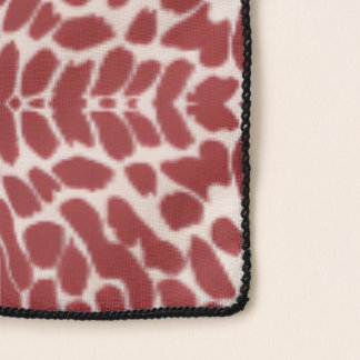 Crimson Mirage Pebblestone Pattern Scarf