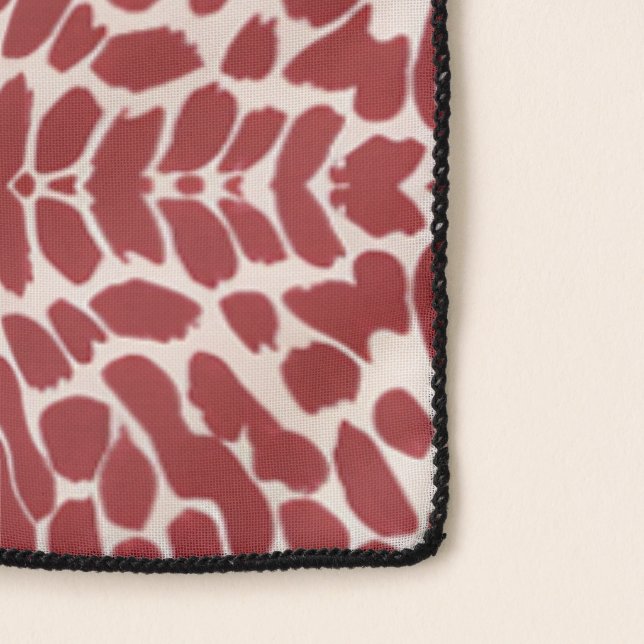 Crimson Mirage Pebblestone Pattern Scarf (Detail)