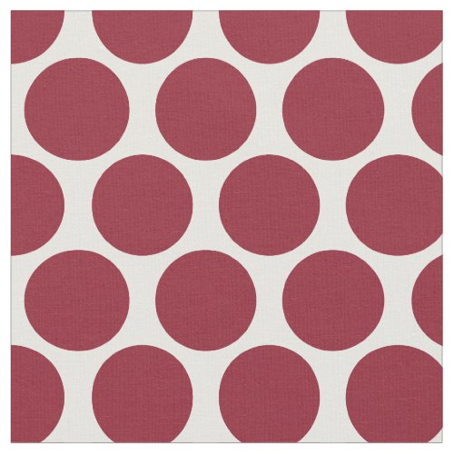 Crimson Mod Dots Fabric