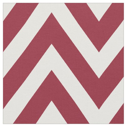 Crimson Modern Chevron Large Scale Fabric