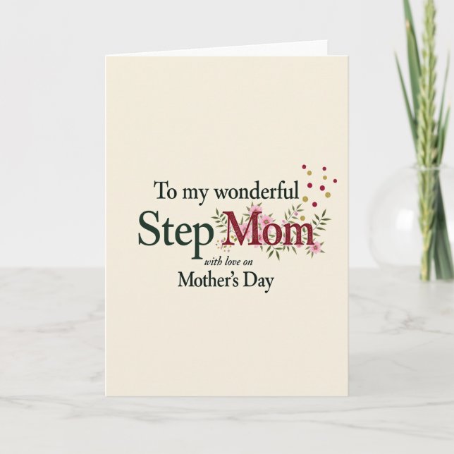 Crimson Mom Mothers Day Card (Front)