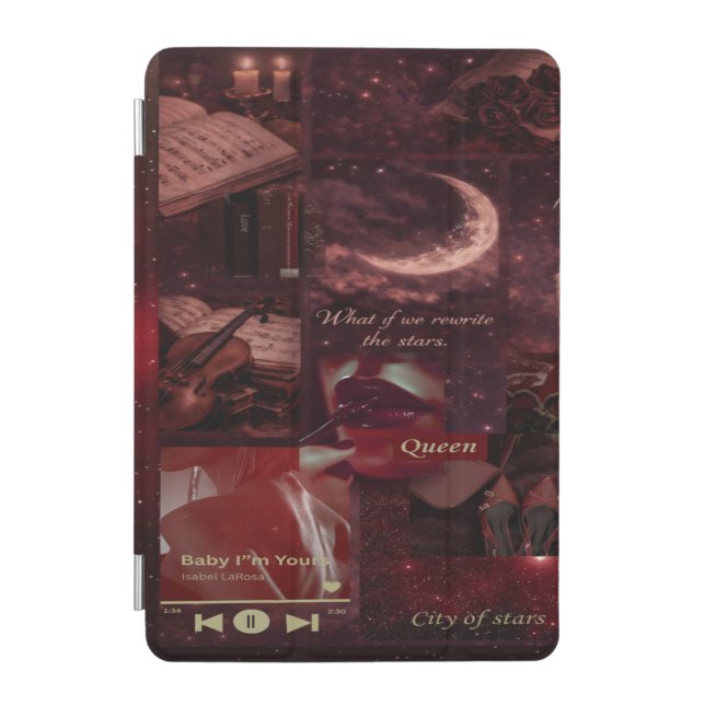 Crimson Moon Curio iPad case (Front)