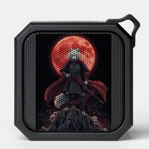 Crimson Moon Wolf Ronin Bluetooth Speaker