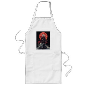 Crimson Moon Wolf Ronin Long Apron