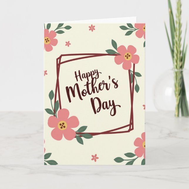 Crimson Mothers Day Art Card (Front)