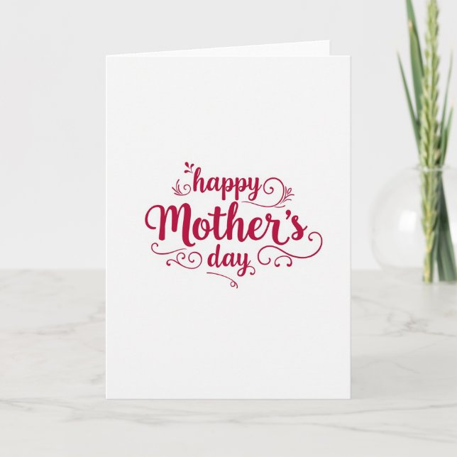 Crimson Mothers Day Grace Card (Front)