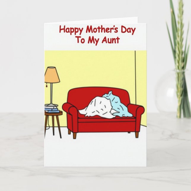 Crimson Mothers Day Home Card (Front)