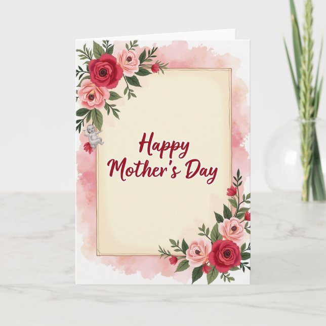 Crimson Mothers Day Sketch Card (Front)