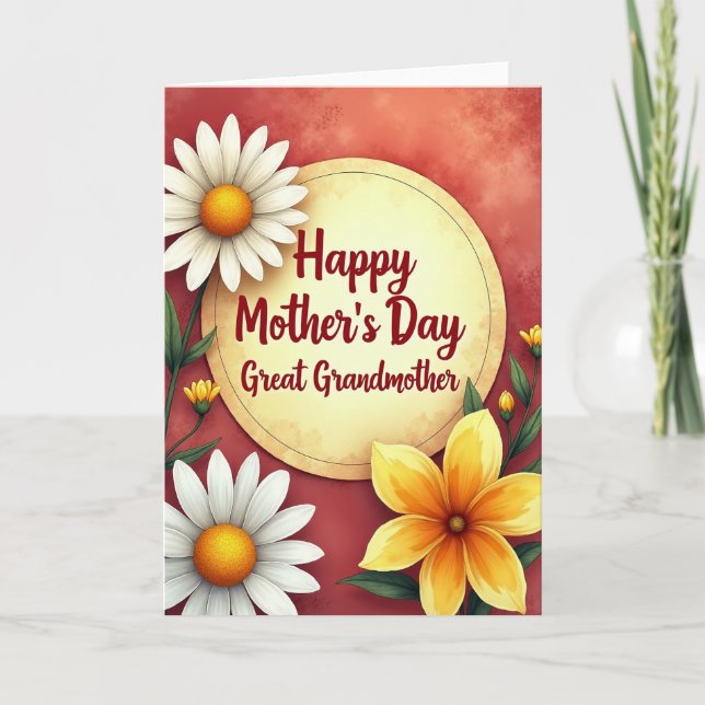 Crimson Mothers Love Burst Card (Front)