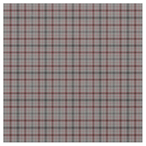 Crimson n Grays Plaid Fabric