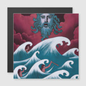 Crimson Neptune Oil Painting (Front/Back)