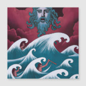 Crimson Neptune Oil Painting (Front)