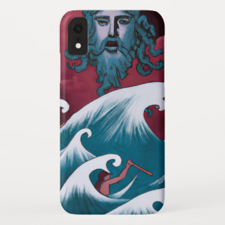 Crimson Neptune Oil Painting iPhone XR Case