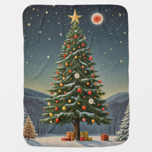 Crimson Noel Baby Blanket