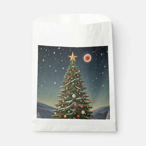 Crimson Noel Favor Bag