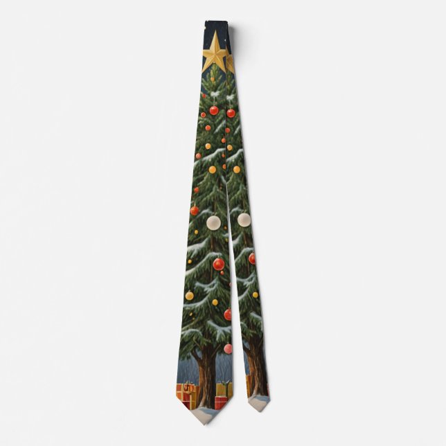 Crimson Noel Neck Tie (Front)