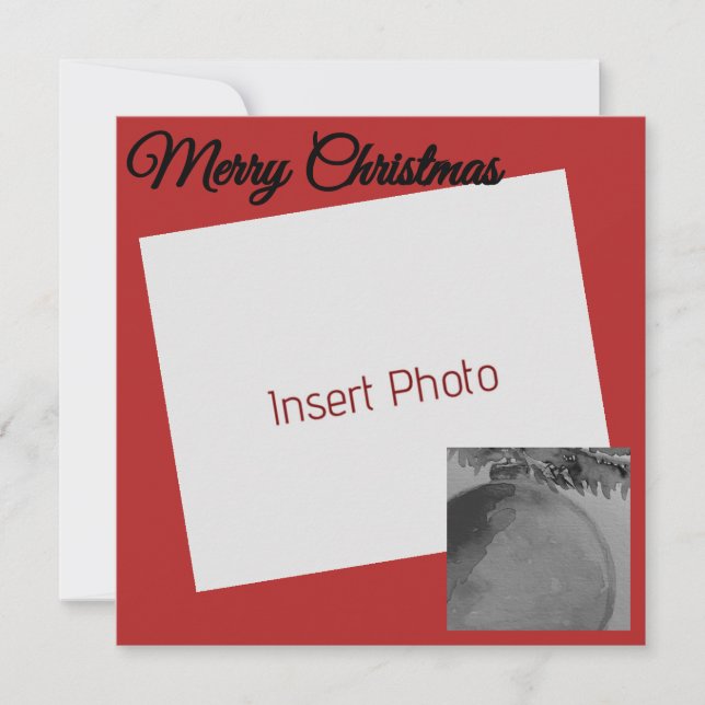 Crimson Ornament Christmas – Elegant Holiday Card (Front)