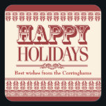 Crimson Ornate Borders Holiday Sticker<br><div class="desc">Ornate burgundy borders make striking and festive edges for this holiday sticker. Versatile enough for any special holiday. Great to use as envelope or package seals,  or use as a gift tag/sticker. Available in alternate colors with matching products. 


com</div>