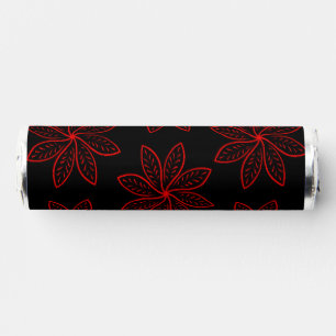 Crimson Pattern on Black  Breath Savers® Mints