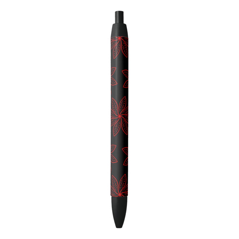 Disover Crimson Pattern on Black  Pen