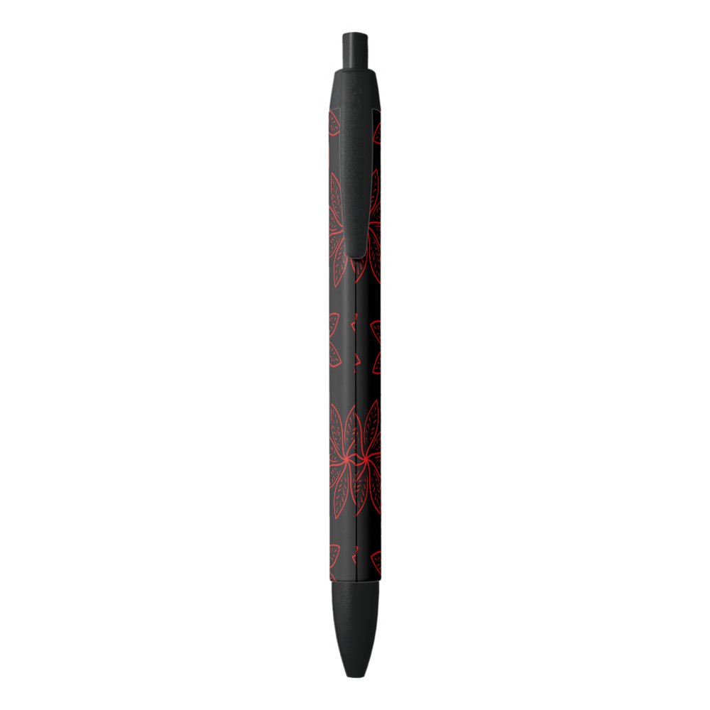 Disover Crimson Pattern on Black  Pen