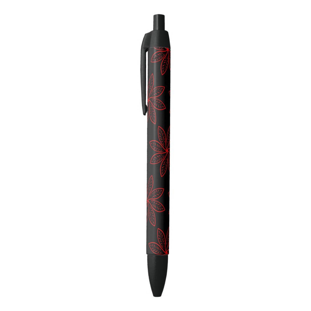 Disover Crimson Pattern on Black  Pen