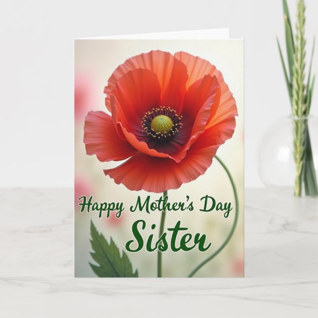 Crimson Petal Mothers Card (Front)