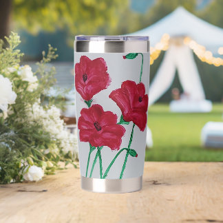 Crimson Poppy Dreams Insulated Tumbler