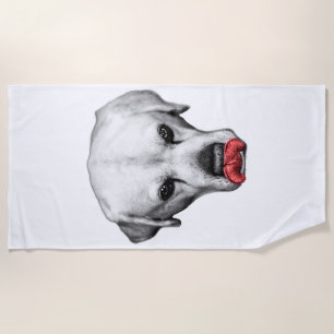 Crimson Presence Beach Towel