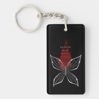Crimson Rain Sought Flower (eng) Keychain