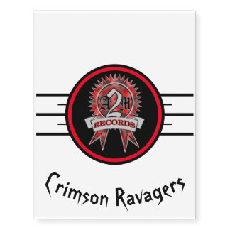 "Crimson Ravagers" Temporary Tattoo