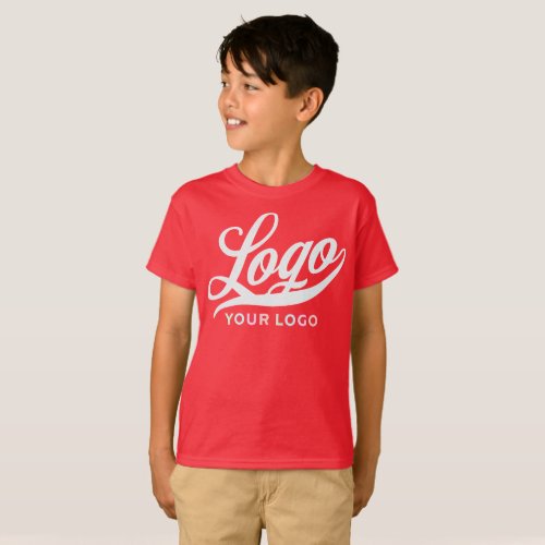 Crimson Red Company Logo Swag Business Kids Boys T T_Shirt